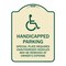 Signmission Handicapped Parking Special Plate Required Unauthorized Vehicles May Be Removed at Ow, TG-1824-23913 A-DES-TG-1824-23913 - alternate 1